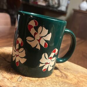 Vintage Waechtersbach Spain Festive Candy Cane Mug